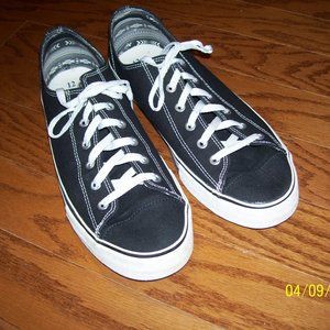GEORGE G MEN CANVAS SNEAKERS BLACK SZ 12